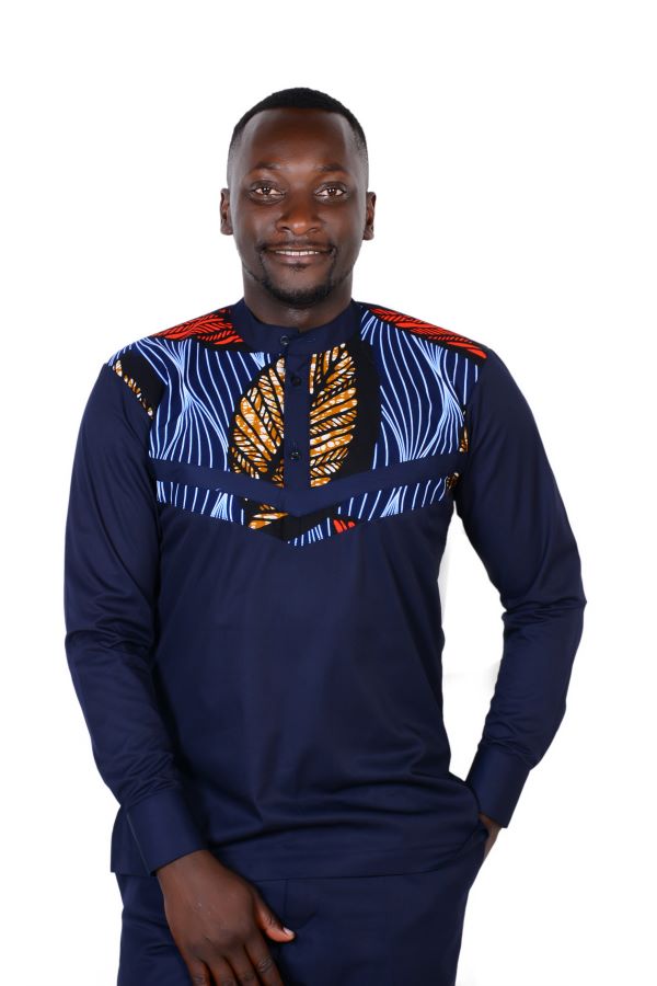 Redefined Man - African Shirt -Blue